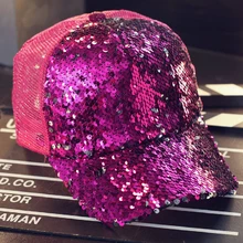 Блестящая бейсбольная кепка «конский хвост» грязная булочка мужская шляпа для женщин блестящая летняя Mesh Trucker бейсболка кепки в стиле хип-хоп