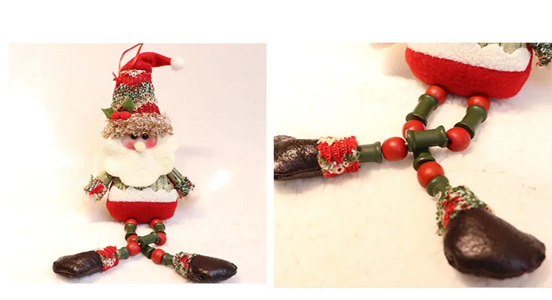 Креативное Рождественское украшение Санта Клаус Лось Снеговик кукла Рождественская елка висячие украшения Рождественские украшения для дома