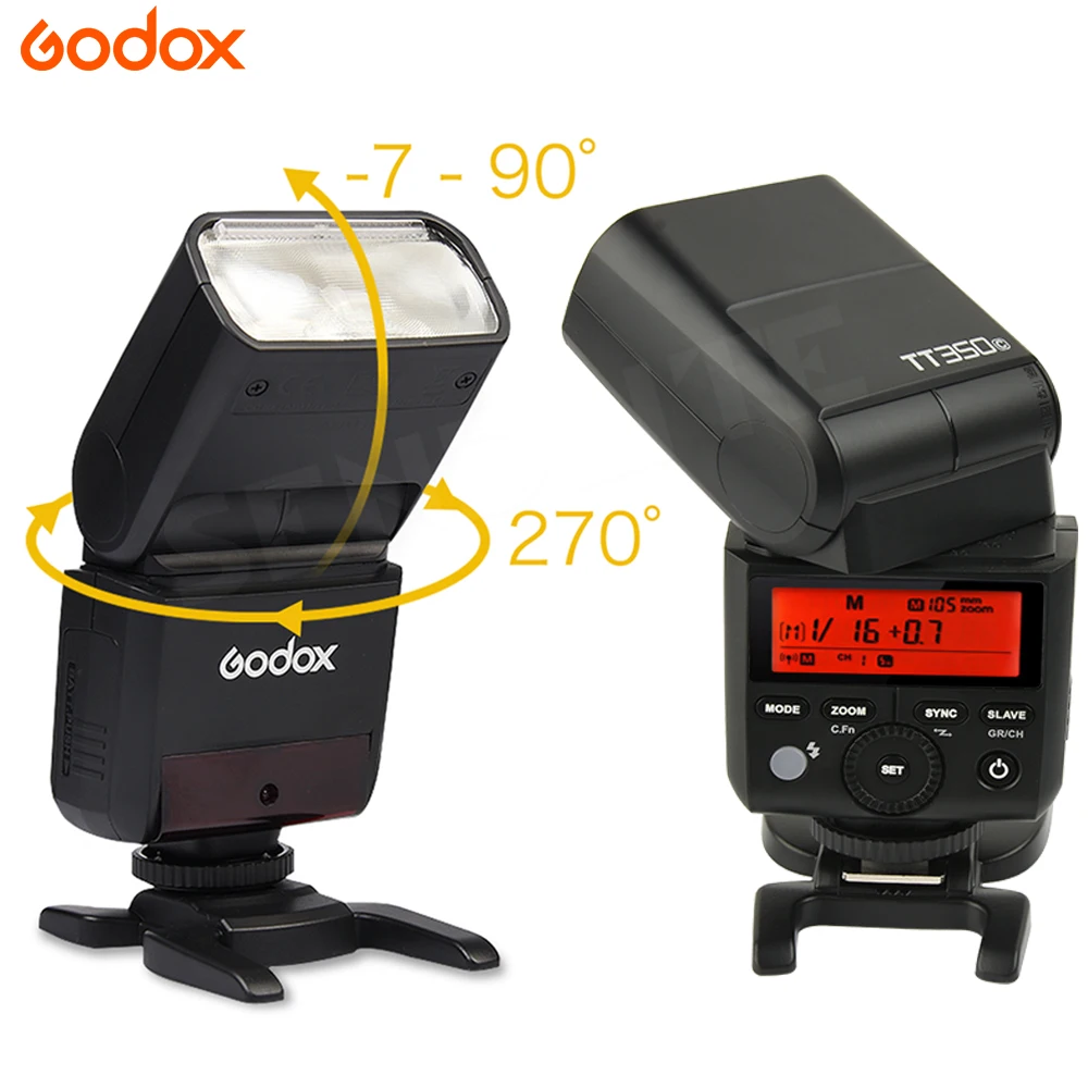 Godox TT350C вспышка 2 4G Беспроводная X СИСТЕМА GN36 TTL 1/8000s HSS камера Вспышка Speedlite