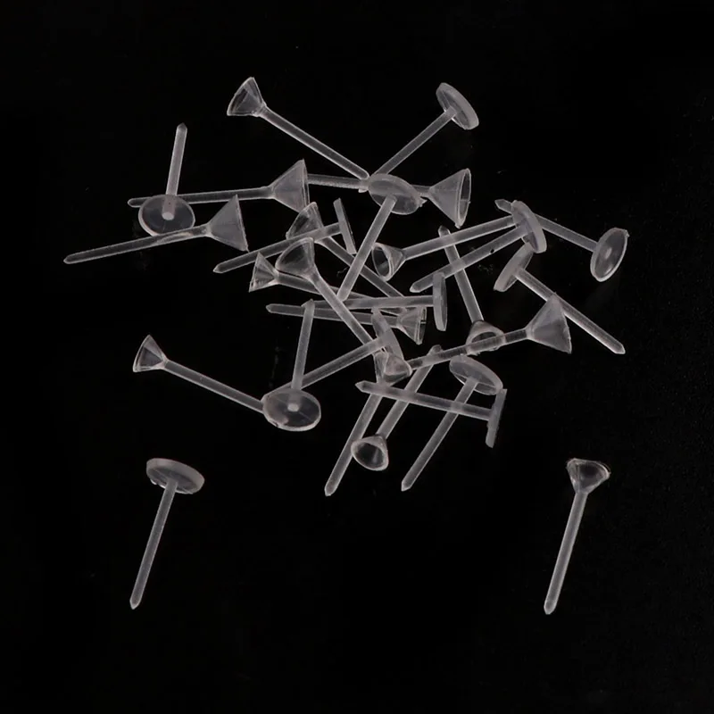 Charms Connectors Jewelry Findings Earring Pin Back Plugs Flat Earring Diy Charms