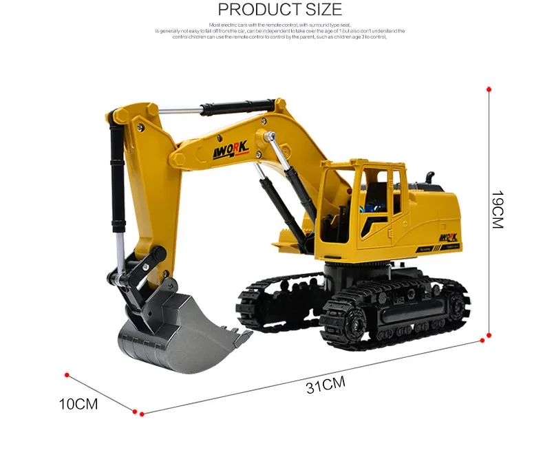2,4G дистанционное управление Управление Радиоуправляемый экскаватор игрушки Моделирование игрушка Rc TRUCK Электрические RC автомобиль гусеничный трактор экскаватор Brinquedos для подарка