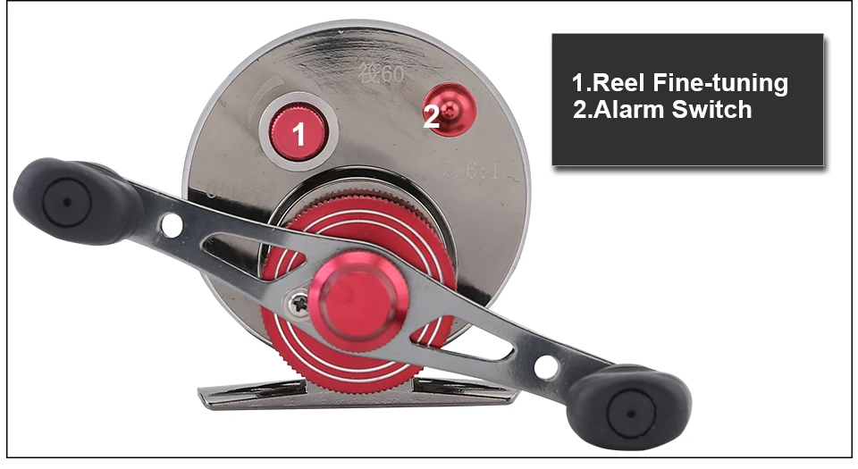GLUREE Full Metal Fishing Rafts Fly Fishing Reel 6+1BB 2.61 LeftRight Hand Bait Casting Fresh Saltwater Reel Ice Front Wheel (16)