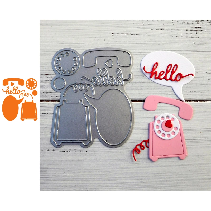 

Telephone Metal Cutting Dies for Scrapbooking Paper Craft Embossing Die Card Making Stencils New 2019