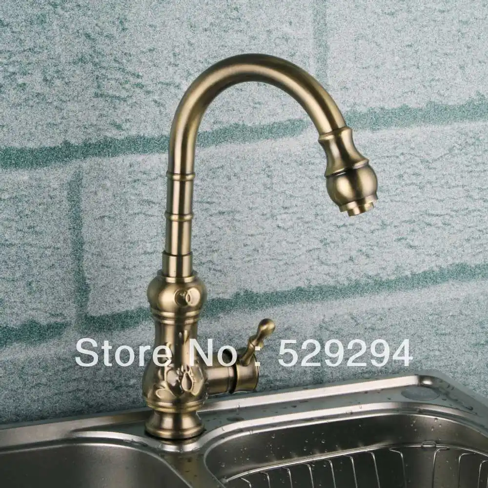 Kitchen faucet,Bronze Brass Chrome sink mixer bar water tap.Gourd