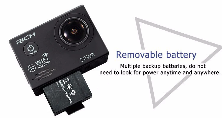Экшн-камера wifi HD 1080p 30Fps видео go Bike Cams pro Водонепроницаемая 30 М мини-камера для шлема Спортивная камера