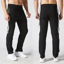 Новинка, хлопковые мужские штаны для бега, штаны для футбола, тренировочные штаны, дышащие, 3/4, для спортзала, для бега, для мужчин, для фитнеса, леггинсы, штаны, спортивные брюки