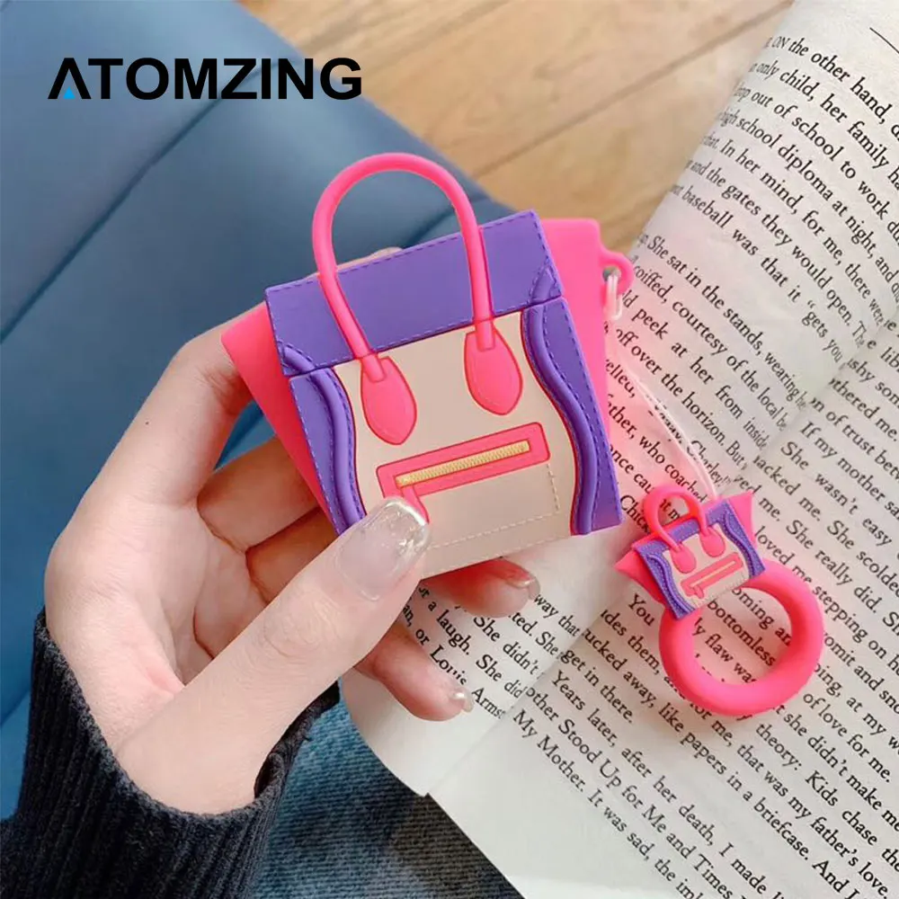 

Fashion 3D Stitching Candy Tote Bluetooth wireless headset set Silicone cover For Airpods Earphone Protective Shockproof Cases