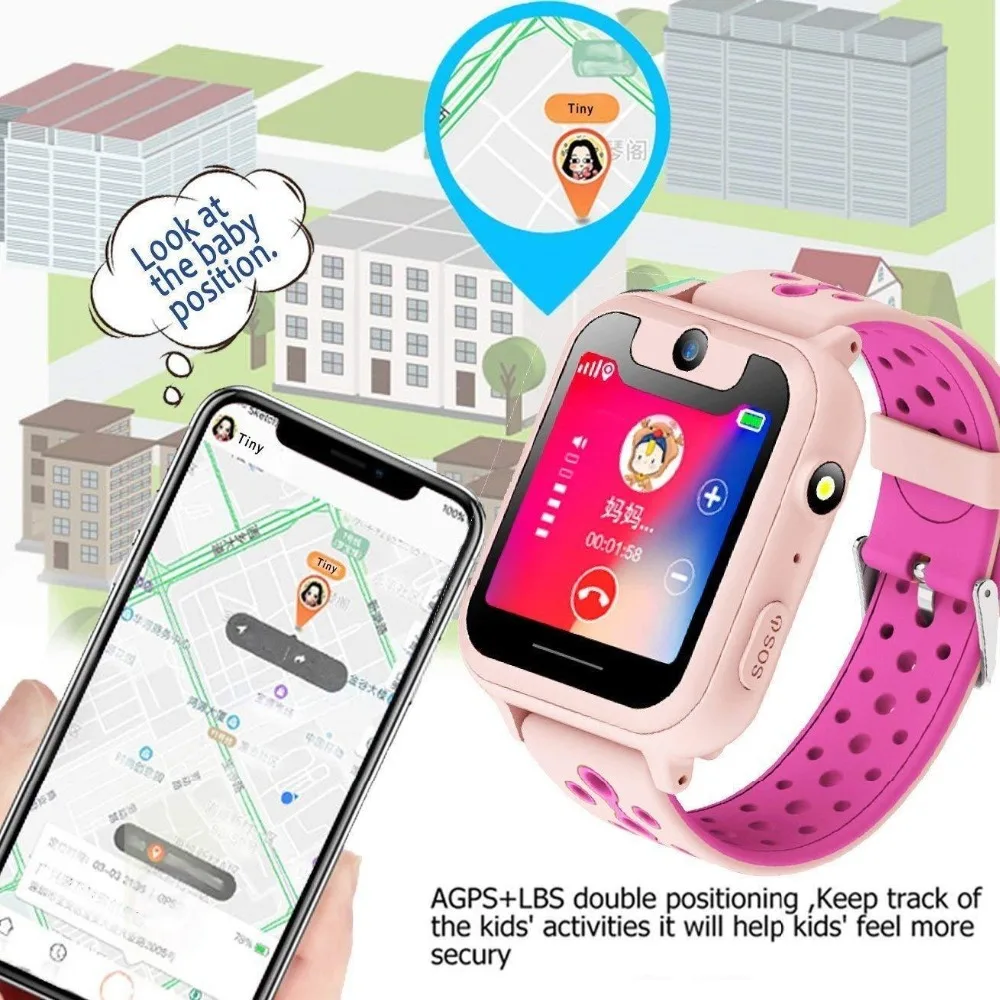 Cena Timethinker S6 dzieci inteligentny zegarek z kamerą smartwatch dla dzieci Relogio karta SIM SOS monitor lokalizacji PK Q528 Q50 Q90