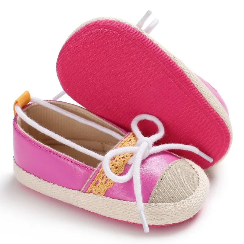 Лук Узел Кружево до шить принцесса мягкая подошва обувь с мягкой подошвой для маленьких девочек Обувь для прогулок для Обувь для малышей