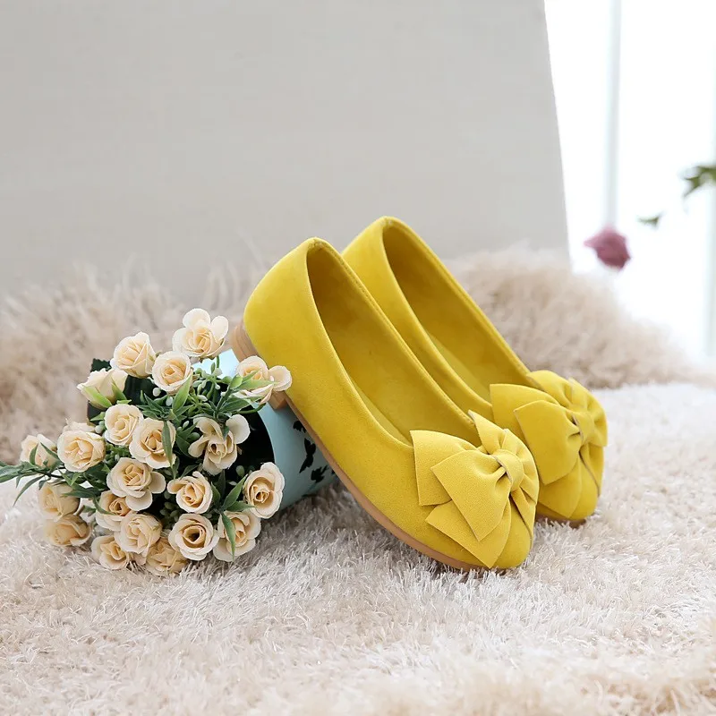 girl leather shoes bow (2)