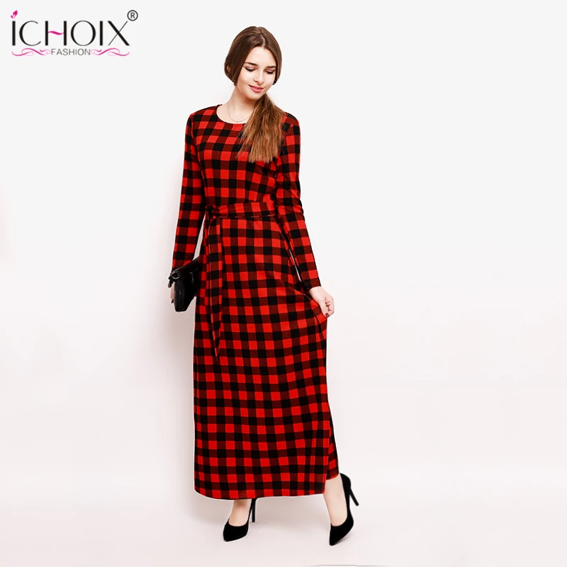 5XL 6XL 2019 Для женщин длинное платье осень Винтаж размера плюс Макси модное красное