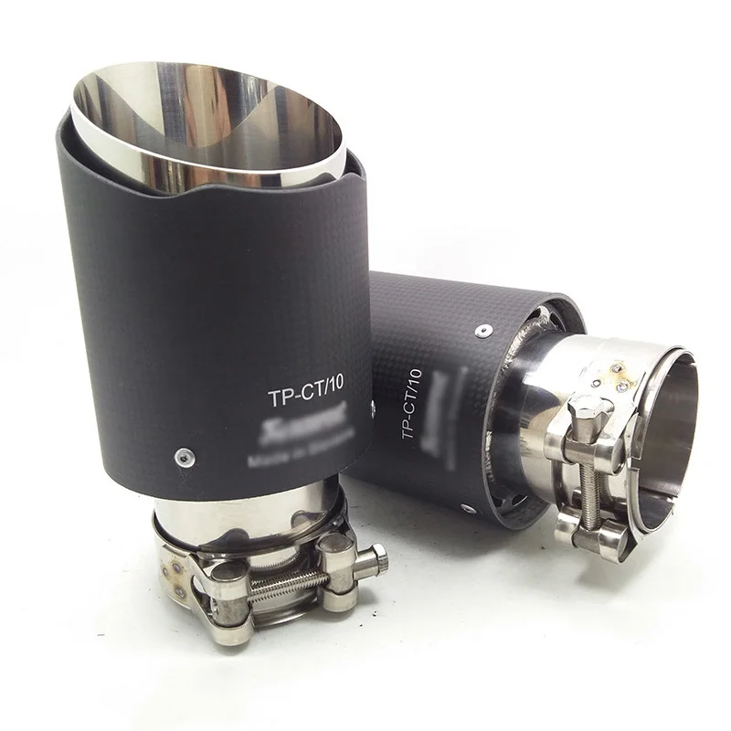 

Exhaust ID 2.0" 51MM OD: 3.5" 89MM Muffler Pipe Carbon Fiber Popular Fashion
