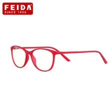FEIDA бренд Для женщин очки рамки TR90 очки прозрачные ультра-световые рамки считывающий оптический унисекс очки YX0164