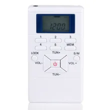 Мини портативный радио цифровой дисплей светодиодный FM двухканальный проигрыватель стерео с портативными наушниками радио для прогулки новое поступление