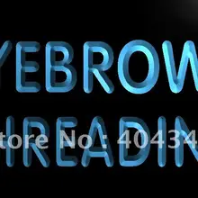 LK665-брови Threading Красота салон светодиодный знак неонового света
