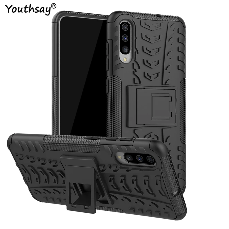 Для samsung Galaxy A70 чехол Сверхмощный жесткий резиновый силиконовый для телефона