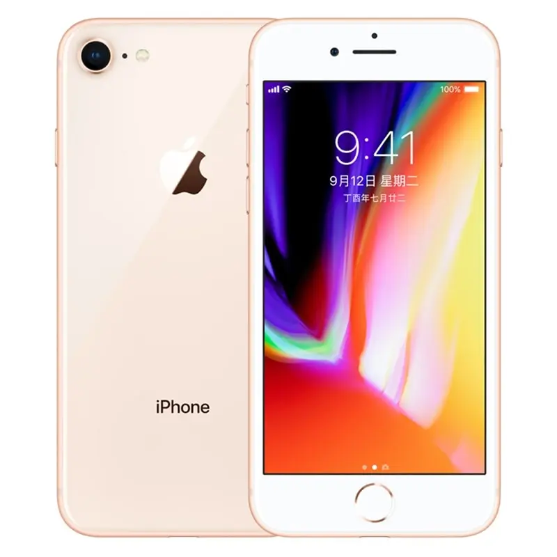 Apple iPhone 8 шестиядерный IOS разблокированный мобильный телефон с отпечатком пальца 2G ram 64 GB/256 GB rom 4G LTE 4,7 ''12. 0 MP камера - Цвет: Gold