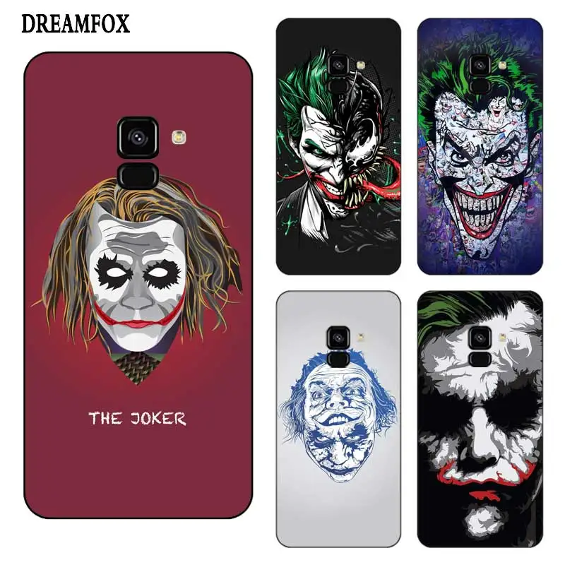 P105 Joker Black Silicone Case Cover For Samsung Galaxy J2 J3 J4 J5 J6 J7 J8 Pro Plus Prime 2018 2017 |