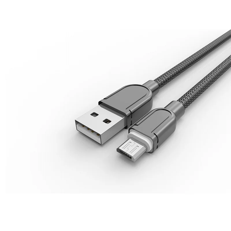 Goedkoop LDNIO Staal Usb poort 1 m Mobiele Telefoon Kabels Metalen Gevlochten Hoge Kwaliteit IOS Micro USB Datakabel Voor Iphone X 8 Xiaomi Samsung