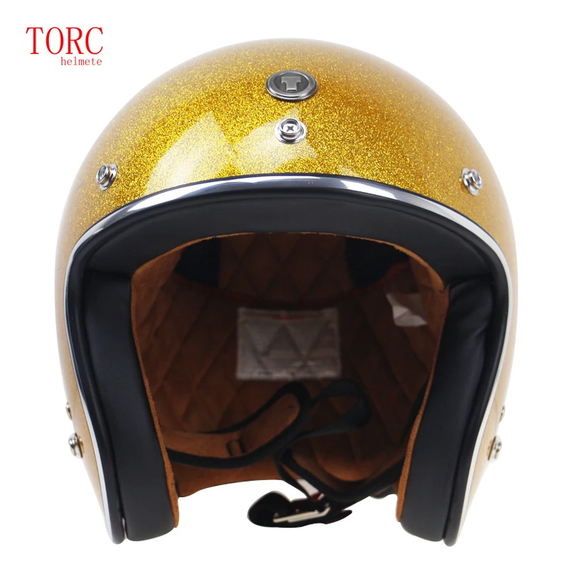 Шлем TORC T50 3/4 с открытым лицом, мотоциклетный шлем с козырьком для взрослых, четыре сезона