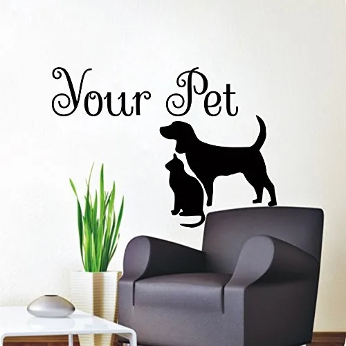 Pet Grooming Salon Dog Cat Pet Shop Your Pet Vinyl Wall Decal Mural
