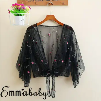 

New Women Ladies Fashion Casual Cic Summer Blouse Long Sleeve Floral V Neck Blouse Party Clubwear