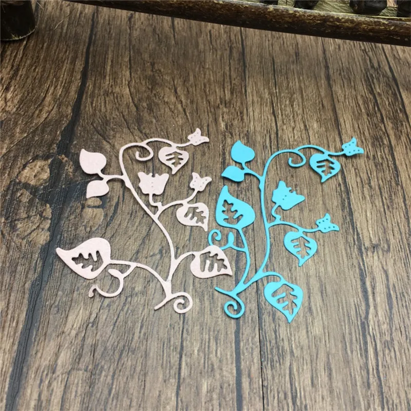 

DiyArts Flower Branch Metal Cutting Dies for Scrapbooking Album Embossing Paper Crafts Diecuts Craft Mental Stencil Cutting Die