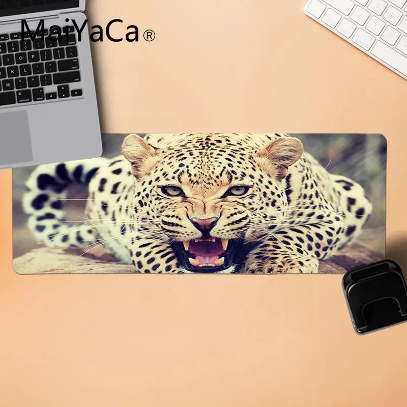 LockEdge 30X90cm MaiYaCa горячая Распродажа животных леопард уникальная настольная панель игра износостойкий коврик для мыши резиновый коврик для мыши коврик игровой коврик для мыши - Color: LockEdge 30X90cm