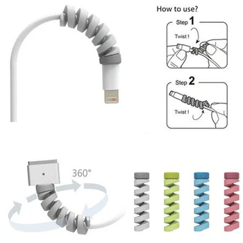 

Universal New Creative Charging Cable Protector Saver Cover For Apple iPhone 8 X Lightning USB Charger Cable Cord Adorable Cute