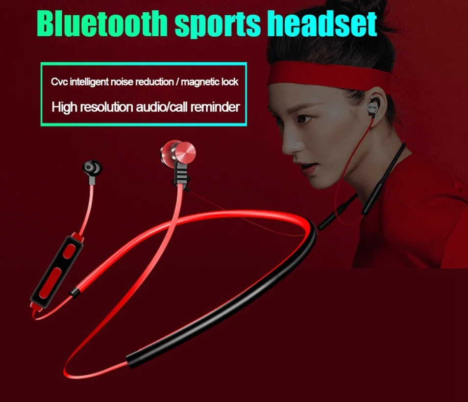 Icoque Sport Bluetooth Earphone Magnetic Hifi Bluetooth Headphones Stereo with Mic for Phone Xiaomi Sony Wireless In-ear Headset (9)