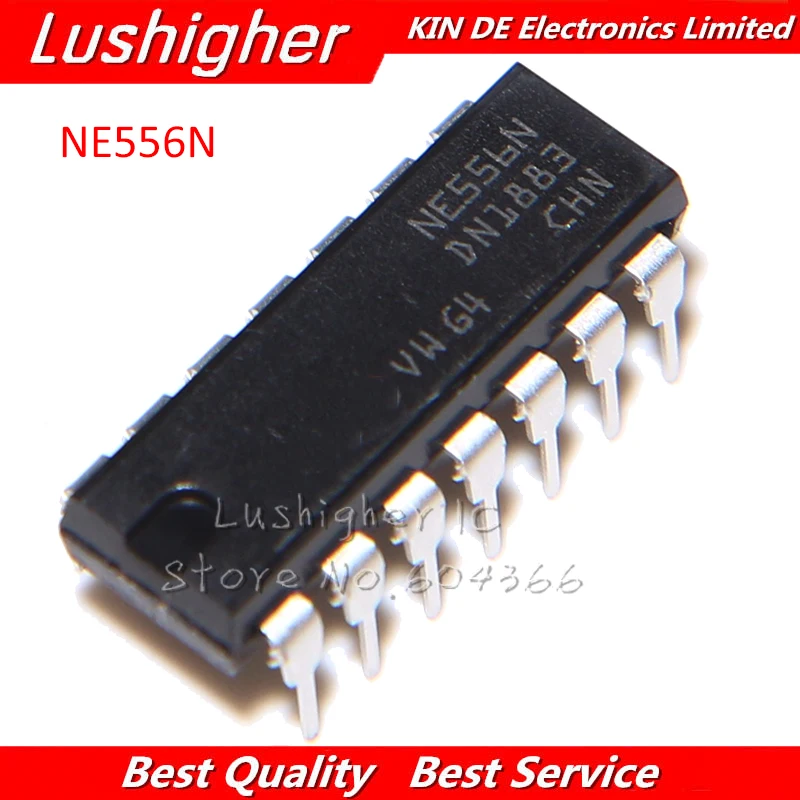 

10PCS NE556N DIP NE556 DIP14 new and original IC free shipping