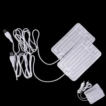 Зимний Открытый 5 в жилет Легкий usb зарядка с электрическим подогревом колодки грелка для спины набор Кемпинг Туризм жилет нагревательный лист