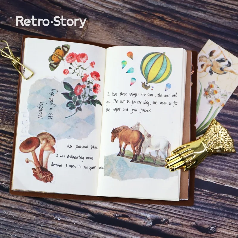 

South Korea Style Stationery Wholesale Vintage Decorative Lifelog Sticker