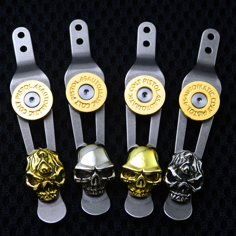 

1PC Knife Diy Back Clip For XM18 XM24 Titanium Steel Fire Back Clip Tool Parts Pocket Clip For ZT0801 0561 EDC Accessories