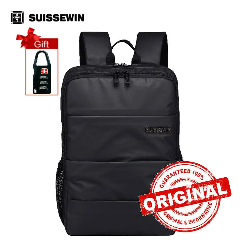 Suissewin Brand Korean Style Backpack 16 L Black Casual ...
