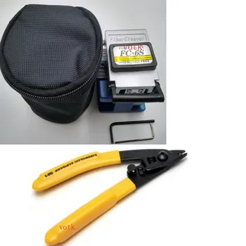 

Fiber Cleaver Optical Fiber Cleaver FIBER CUTTER cable stripper 6in1FTT fiber tool kit