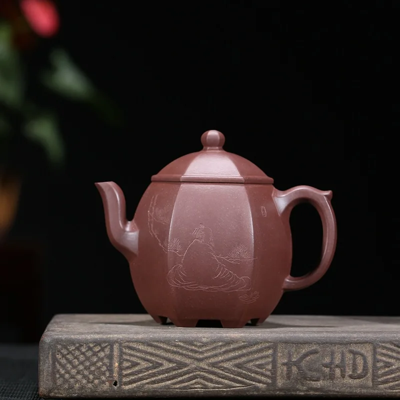 Yixing НЕОБРАБОТАННАЯ руда фиолетовая глина шесть penghu-glance партии товаров все ручной подарок на заказ а берет чайник