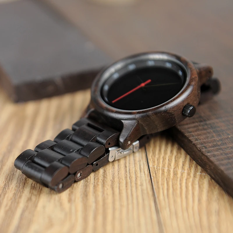 BOBO BIRD Simple Style Wooden Men Watches Quartz Wrist Watch gifts for male erkek kol saati custom logo