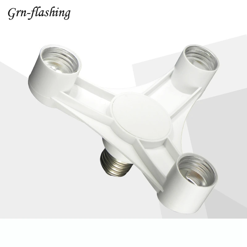 

3 in 1 E27 To E27 Extender Socket SplitterLamp Base Lampholder Bulb Adapter Holder 1 to 3 LED Lamp Holders Converters