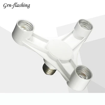 

3 in 1 E27 To E27 Extender Socket SplitterLamp Base Lampholder Bulb Adapter Holder 1 to 3 LED Lamp Holders Converters
