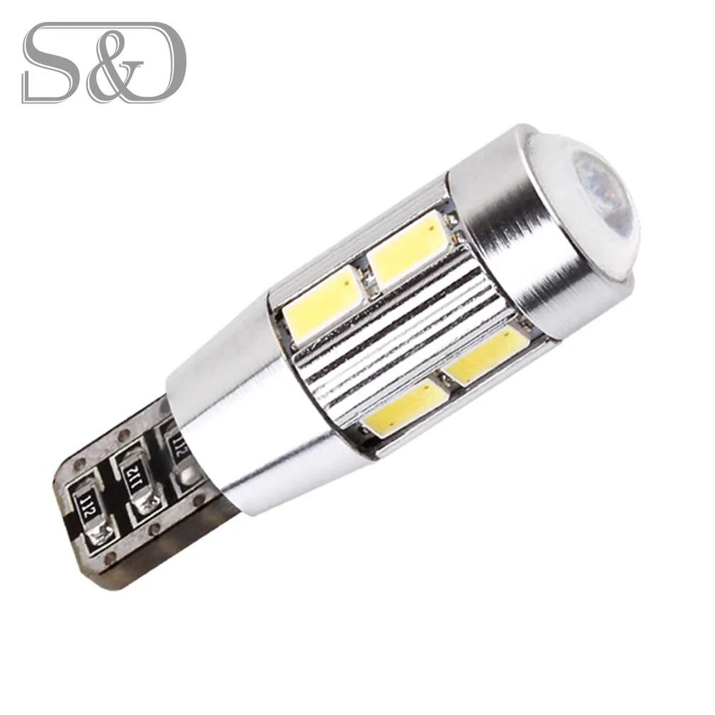 T10 W5W 5630 SMD белый CANBUS OBC без ошибок светодиодный светильник 501 dash светодиодный лампы для автомобиля интерьерный светильник s автомобильный светильник для парковки 12V D020 D45