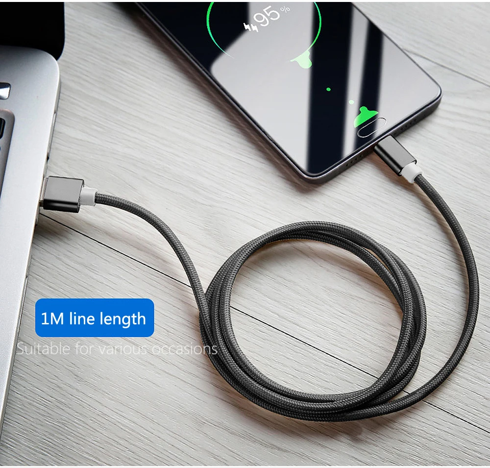 1 м 2 м 3 м usb type-C кабель для xiaomi red mi note 7 USB-C для быстрой зарядки мобильного телефона type-C кабель для samsung Galaxy S9 S8 Plus