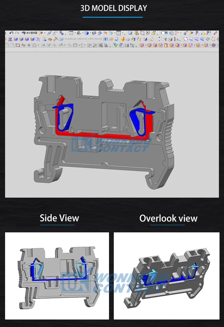 100 pces st1.5 mola-gaiola conexão feed-through fiação