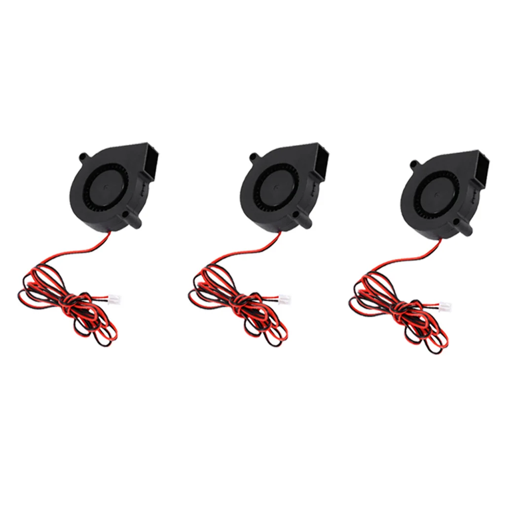 3Pcs silent Radial Turbo Blower Fan Cooling Fan DC 24V for 3D Printer Parts