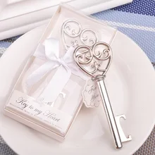20pcs/lot Party Favors Souvenir Wedding Gifts Personalized Beer Opener Heart Shape Opener Guest Presents For Guests Giveaway