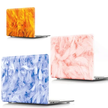 

Romantci Feather Style Hard PVC Case Cover For Macbook Air Pro Retina 11 12 13 15Inch Shell For Macbook A1706 A1708 A1707 Case