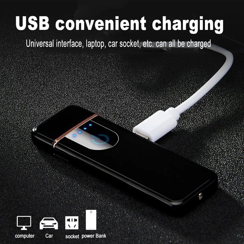 2019 Мини Портативная электрическая зажигалка с подключением к USB табачная