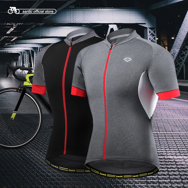 Santic Men Cycling Short Jersey Pro Fit SANTIC N FEEL High Tech Fabric