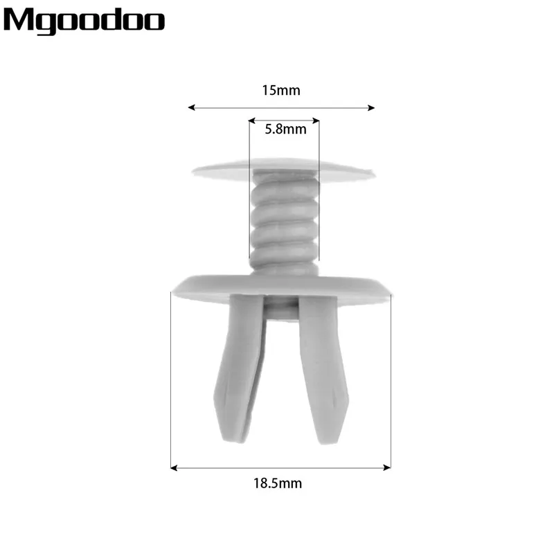 Mgoodoo 100 шт. авто крепеж серая отделка панели накладки зажимы для Фольксваген T4 T5 транспортер еврован темно