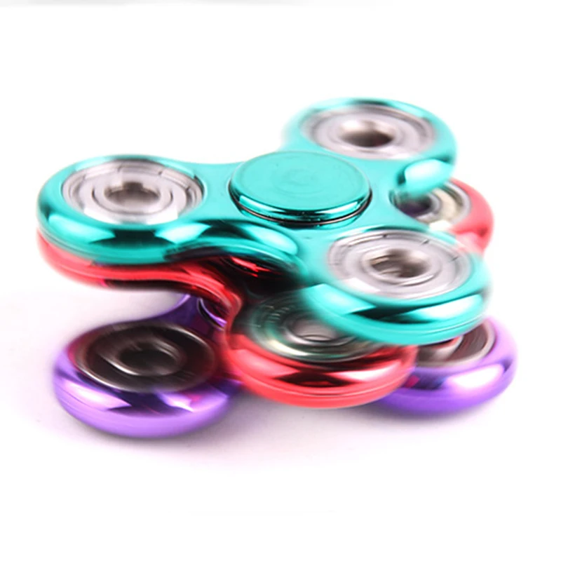 

Colorful Plastic Tri-Spinner Fidget Focus Toy EDC Hand Finger Spinner Desk